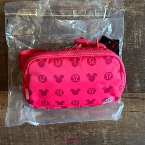 Lululemon x Disney Everywhere Belt Bag 1L• Mickey Mouse Monogram • Red • 2024